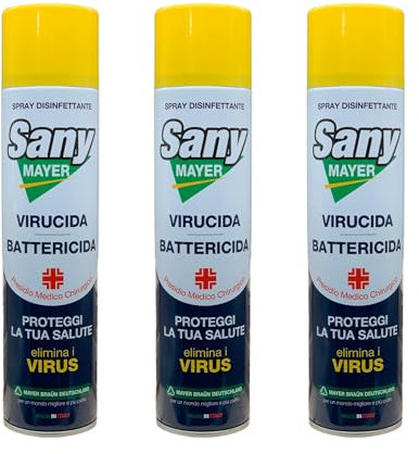 Mayer Braun Sanificante Antibatterico Antivirus per Ambiente SANYMAYER Spray ML.400x3