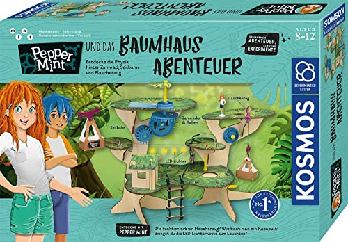 KOSMOS 602369 Pepper Mint und das Baumhaus-Abenteuer, Amazon Exklusiv,Erforsche spielerisch Grundlagen der Physik, Experimentierkasten für Kinder ab 8-12 Jahre