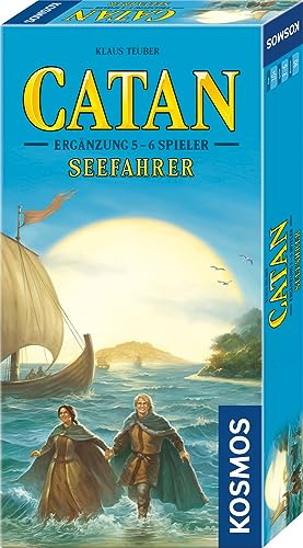 KOSMOS Catan - Seefahrer Ergänzung für 5-6 Personen | Ergänzung zur Erweiterung Seefahrer, Brettspiel ab 10 Jahre für 2-6 Personen, Siedler von Catan