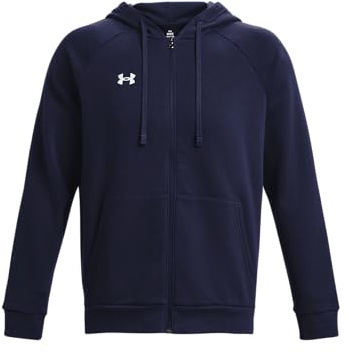 Under Armour Herren UA Rival Fleece FZ Hoodie, Fleece Zip Up Hoodie, weich gebürsteter Herren Pullover mit durchgehendem Reißverschluss