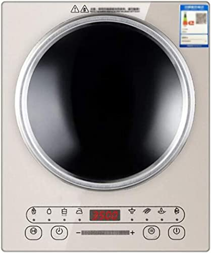 YOEBI Cocina De Inducción Placa De Inducción Portátil Alta Potencia 3500W Touch Desktop Cóncavo Placa De Cocina De Inducción Comercial Integrada