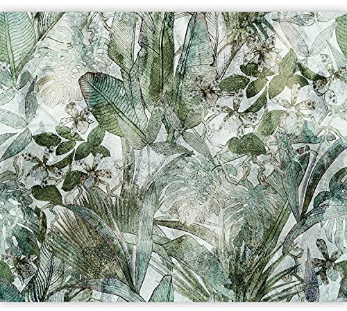murando - Vlies Fototapete Blätter 500x350cm Foto Tapete Schlafzimmer Wohnzimmer Vliestapete XXL Motivtapeten Bildtapete 3d Effekt Wand Dekoration - Natur Botanik Pflanze Dschungel b-C-0871-a-a
