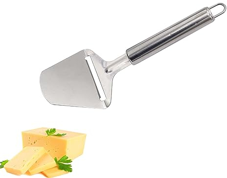 Cheese Slicer - 1Pcs Durable Stainless Steel Cheese Cutter, Ideal Cheese Slicers for All Types of Cheese Blocks, Lightweight, Easy to Use