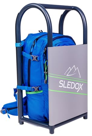 SLEDOX Schlittenrucksack Set (Schlitten Grau)