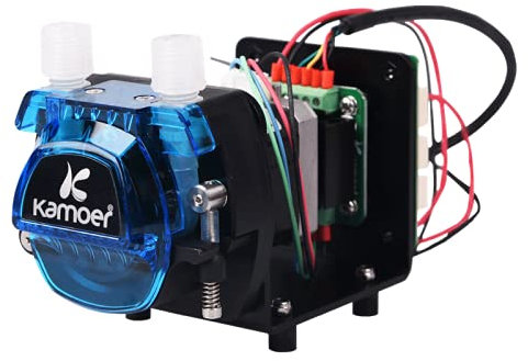 Pequeña bomba peristáltica paso a paso de 12 V con control de velocidad Kamoer KCM-ODM Bomba dosificadora de líquido de laboratorio ajustable de alto flujo y bajo ruido con tarjeta piloto 10~452