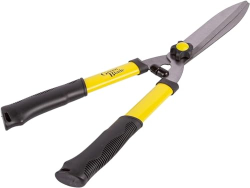 Unibos | Heavy-Duty Hedge Shears | 57cm | Lightweight Anti-Slip Handles, Razor-Sharp Blades | Ideal for Garden Gardening, Grass Lawn Pruning, Hedges, Shrubs, & Bushes (57CM)