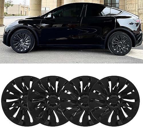 Wheel Cover Replacement 19 Inch for Tesla Model Y (2020-2023)- ABS 4er-Set Vollverkleidung, Felgenschutz & Einfache Montage​