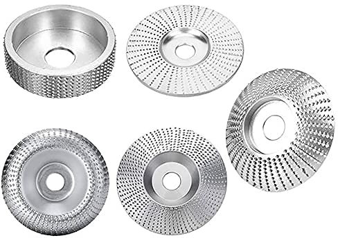 pawlickio 5 Piezas DiáMetro de 22Mm, Rueda de Pulido de Madera, Disco Giratorio, Herramienta de Tallado de Madera, Herramientas de Disco Abrasivo para Amoladora Angular