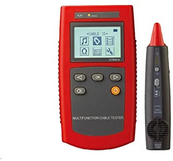 MKHFP Probador de Cable de Red UT681A Probador de Cable multifunción Probador de Red portátil Conjunto con Prueba de Resistencia de Bucle y Secuencia de Alambre Buscar lineas Reparaciones del hogar