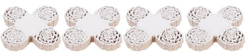 4 Set Vassoio Di Cioccolato Pirottini Per Cupcake in Alluminio Tazze Da Dessert Cioccolato Confezionato Vassoio Per Cioccolato Porta Cioccolatini in Carta Kraft Bianca 50 Pezzi * 4 Cabilock
