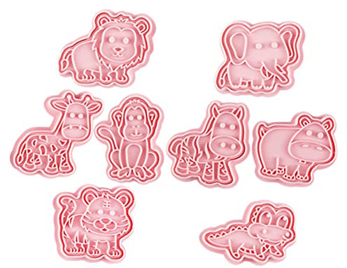NAMOARLY 8piezas Cortadores De Galletas De Animales Moldes Para Hornear De Utensilios De Pastelería Para Galletas Infantiles