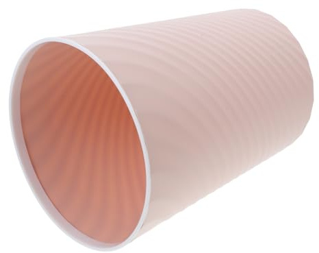 Sosoport Poubelle sans Couvercle Rose Corbeille à Déchets Étroite et Simple pour Salle de Bain Bureau Cuisine et Chambre Ouverture Large pour Usage Intérieur Polyvalent