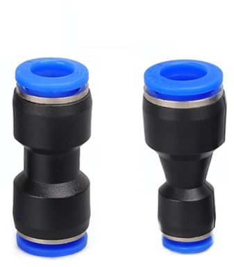 MQXFCZUX 100/50PCS PU/PG Series 6-8mm 4 to 16mm OD Hose Air Flow Speed Tube Quick Air Pneumatic Connectors Coupling Brass Fitting (Color : 8mm)