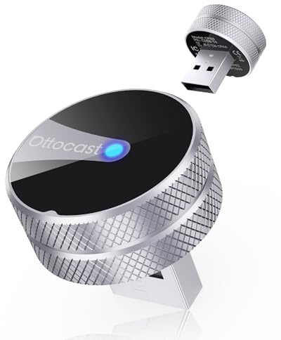 2026 OTTOCAST MINI Cube 3.0 Wireless CarPlay & Android Auto Adapter | Converte il Sistema Cablato in Wireless, Plug & Play, Riconnessione Automatica, Aggiornamenti OTA