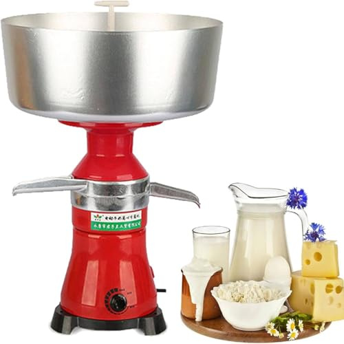 Séparateur de crème de lait, 80 l/h, écumoire centrifuge avec capacité de bol de 12 L, convertit le lait entier cru en lait écrémé pour chèvres et vaches