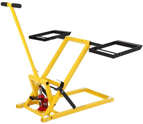 Aptliton Heavy Duty Hydraulic Lawn Mower Lift Jack - 500lb/227kg Capacity, 26.5/67.3cm Max Lift Height - Maintenance Farm Jack for Riding Mower, Zero Turn & Tractors