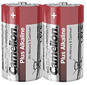 Camelion 11100214 Plus Alkaline Batterien LR14/ Baby/ 2er Schrumpfverpackung