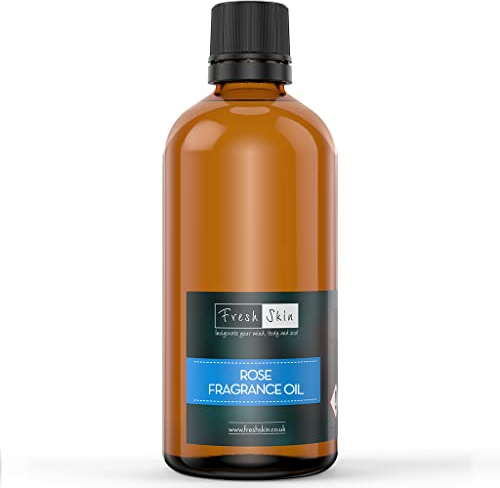 freshskin beauty ltd | Rose Fragrance Oil 100ml - Candles, Bath Bombs, Soap Making, Reed Diffusers & Wax Melts - Cosmetic Grade - Vegan Friendly