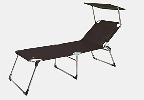 fiam Amigo Fourty-Sun Dreibeinliege mit Sonnendach, Schwarz