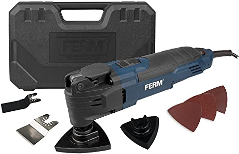 FERM - Herramienta multifunción (300 W, oscilante, 7 accesorios incluidos)