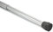 Levivo Barra de cortina, también como barra para cortinas de ducha o perchero, largo variable debido a la sencilla barra telescopio extensible, de aluminio cromado, 55-90 cm, Cromo