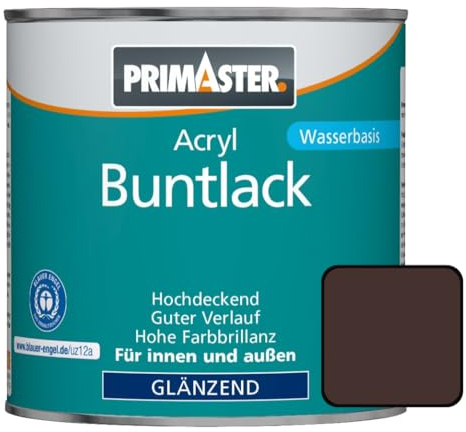 Primaster Acryl Lack RAL 8017 schokobraun 125 ml für Innen- und Außen