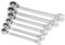 SATA ST09080SJ, Ratschen Ringmaulschlüssel, Ratschen Gabelringschlüssel, Ratschen Gabelschlüssel, Ratschen Schraubenschlüssel, 10-19 mm/ 0.39-0.7 inch, 6 Tlg.