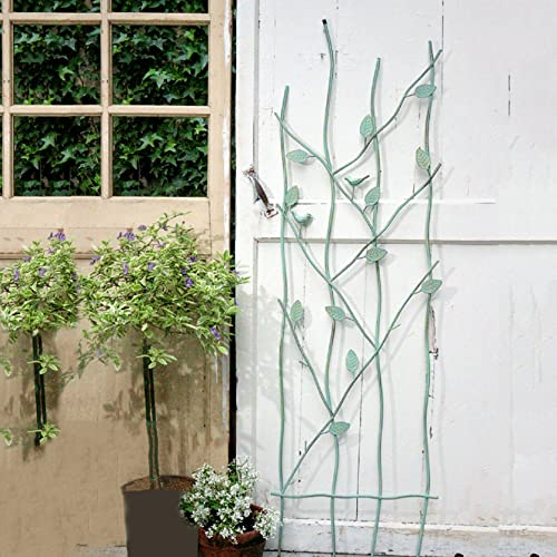 ZYFA Rasenkanten Rankhilfe Gartenzaun Rankgitter Gartenstecker Garten Gartenpfähle Gartenzäune Beetzaun Metall Obelisk Pflanzenstützen für Gartendeko,Deko Für Kletterpflanzen,Rosen,Reben