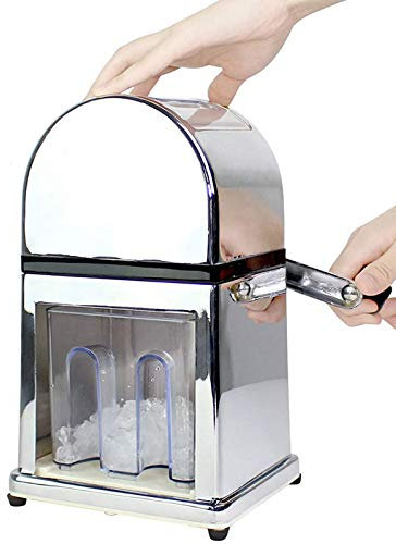 Tritaghiaccio manuale, macchina per la rasatura del ghiaccio portatile, tritaghiaccio/tritaghiaccio per cucina da bar in casa Robusta macchina a cono di neve, contiene un cucchiaio Utilizzato per co