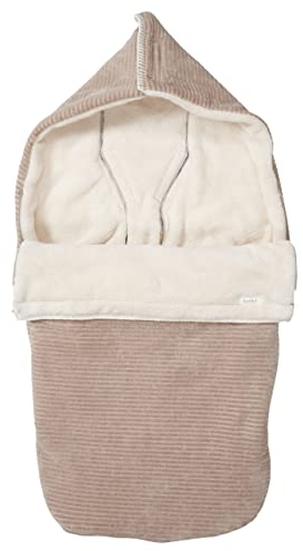 Koeka Kinderwagen Fußsack - Buggy Fußsack - Mit Teddy Gefüttert - Mit Kapuze - Vik - Kord - Weich - Abwaschbar -