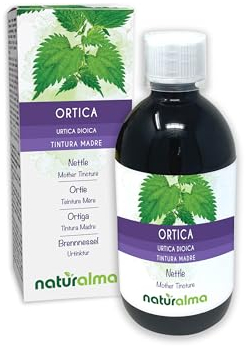 Ortica (Urtica dioica) foglie e radici Tintura Madre analcoolica Naturalma - Estratto liquido gocce 500 ml - Integratore alimentare - Vegano