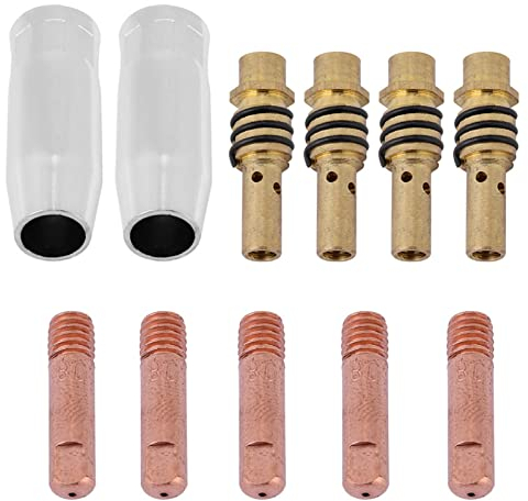 Gavigain 11pcs Düsen Kontaktspitzen Halter Schweißbrenner Zubehör MIG Schweißer Verbrauchsmaterial Zubehör Fit für 15AK Torch Gun