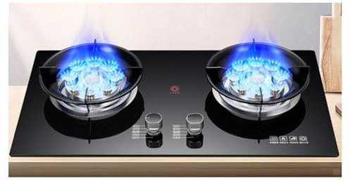 Cuisinière À Gaz De 71 Cm, Cuisinière À Gaz À 2 Brûleurs, Flamme Élevée De 5,0 KW/5,2 KW, Cuisinière Liquéfiée Noire Accessoires De Cuisine Ustensiles De Cuisine Ustensiles De Cuisine, Cuisinière Indé