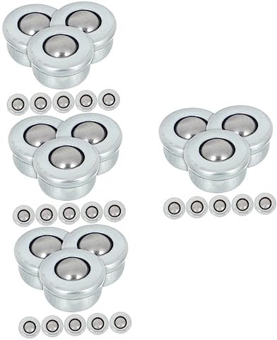 Mini ruote girevoli, 8 Pezzi Rotelle Universali for Sedia da Ufficio Rotelle Girevoli con Cuscinetto a Sfere Contenitori di Stoccaggio con Ruote Rulli for Apparecchiature con Rotelle Rulli con Cuscine