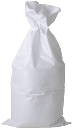 EraGreen PP-Gewebesack 10 Stück 90cm x 140cm in weiß für 75kg - extrem reißfest - Transportsack Getreidesack Sandsack Hochwasser Bauschuttsack