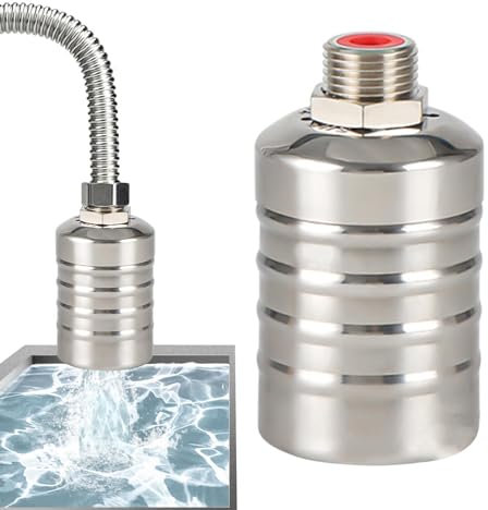 Wasserschwimmerventil - 304 Edelstahl Schwimmerventil - Vollautomatisches Wasserventil | Schwimmerkugelhahn für Wassertank | Kompaktes schwimmendes Kugelhahn, Auto Shut Schwimmer-Kugelhahn für Tank