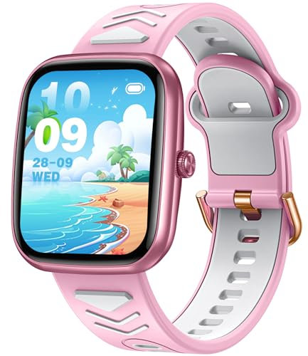 Reloj Inteligente Niño Niña Smartwatch: 1.75‘’ Pulsera Actividad Niños Kid Smart Watch con Llamadas Whatsapp Deportivo Juegos IP67 Impermeable Reloj Digital Infantil Monitor Sueño para Android iPhone