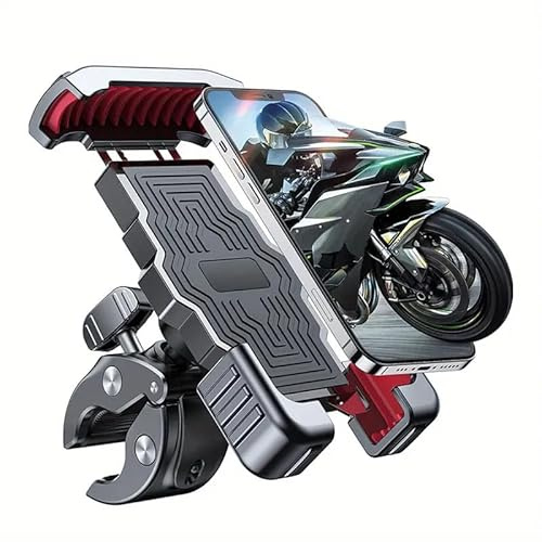DALUJIE Support Téléphone Moto pour Honda X-ADV 750 XADV 750 Forza 750 2021-2025, 360° Pivotant Support pour Guidon Support TéLéPhone Double Anti-Vibration pour Téléphones 4,7-6,9 Smartphones
