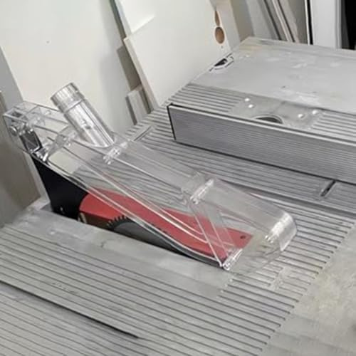 Table Saw Protective Cover Anti Dust Guard for 10 Inch Saws, Lightweight Plastic Shield for Woodworking Safety (A)