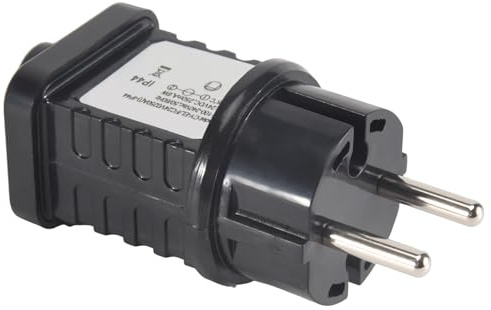 Youbones 1 Stück 24V-Transformator-Stecker-Netzteil, Schwarz, Einfache Installation, Geeignet für Weihnachten, Halloween, LED-Geräte, Dekorationen, EU-Stecker