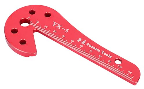 TOVINANNA Outil de Traçage Central pour Travail du Bois – Trusquin Multifonction en Alliage D’Aluminium – Jauge D’Angle 45° et 90° – Pointeau de Centrage Précis pour Disques et Arbres Ronds