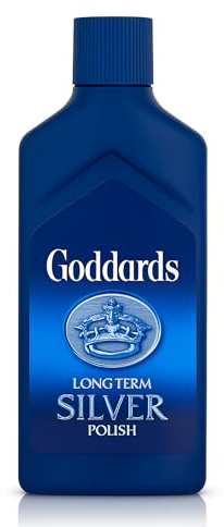 Goddards Silver Polish 125ml - Long Term Silver Polish Tarnish Remover, Protector, High Shine for Cleaning Silver Jewelry, Gold, Dinnerware, Silverware, Antiques