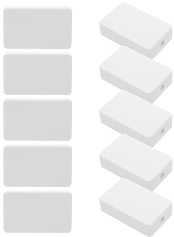 Healeved Cord Organiser Box Wire Pass-Through Enclosure Plastic Junction Box for Cable Management LED Lighting Installations 10Pcs White Set