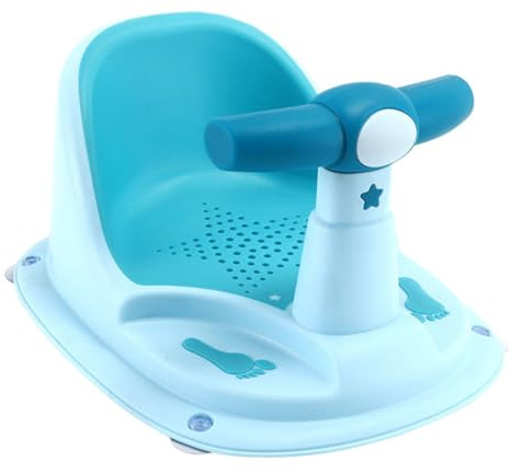 Mikinona Asiento de Bañera para Ñiño y Niño Pequeño Soporte Antideslizante, Material Pp y Tpe, Cómodo Almacenamiento Conveniente para Baño Seguro en Casa