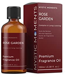 Mystic Moments | Rose Garden Fragrance Oil - 100ml - Perfect for Soaps, Candles, Bath Bombs, Oil Burners, Diffusers and Skin & Hair Care Items