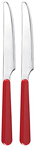 Excèlsa Trendy Tafelmesser, Rot, 2 Stück