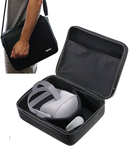 Navitech Black Hard Case Shoulder Bag Compatible With The Oculus Go all-in-one VR headset and Motion Controller [video game]