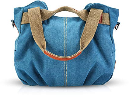 NICOLE & DORIS Canvas Tasche Damen Tragetaschen für Damen Schultertaschen Umhängetasche Leinwand Handtasche Mädchen