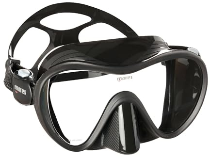 Mares 411246 - Maske Taucherbrille Tropisch, Schwarz