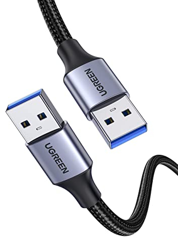 UGREEN USB 3.0 Kabel 5 Gbps Super Speed,Nylon USB Kabel auf USB kompatibel mit Drucker, Laptop, Festplatten, Kamera usw. (3M)